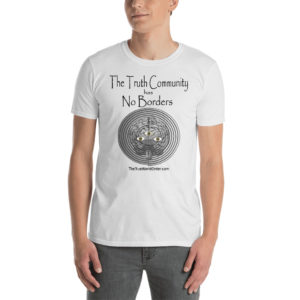 The True World Order "Truth Community, No Borders" Short-Sleeve Unisex T-Shirt, Light