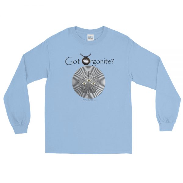 The True World Order "Got Orgonite?" Long Sleeve T-Shirt, Lighter Colors - Image 4