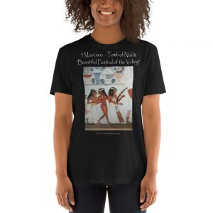 TTWO "3 Musicians, Tomb of Nakht" Short-Sleeve Unisex T-Shirt, Black