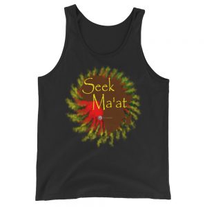 The True World Order "Seek Ma'at, Africa" Unisex Jersey Tank with Tear Away Label, Black