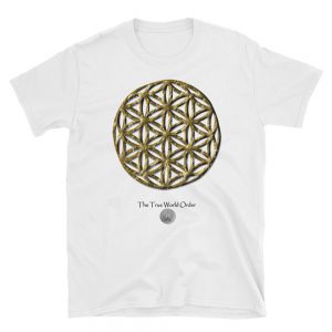 The True World Order "Flower of Life" Short-Sleeve Unisex T-Shirt, White