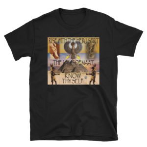 The True World Order “Heru Spirit, Know Thy Self” Short-Sleeve Unisex T-Shirt, Black