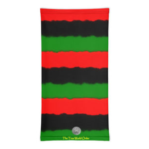 The True World Order "Red, Black and Green" Neck Gaiter